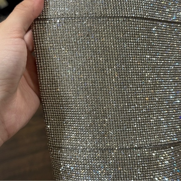 Steve Madden Wonders Rhinestone Pointed-Toe Over The Knee Boots Size 7.5 Women - Picture 12 of 16